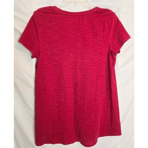 Kim Rogers Tee Women's Size S Red White Blue Patriotic Fireworks Sparkle - Picture 3 of 6